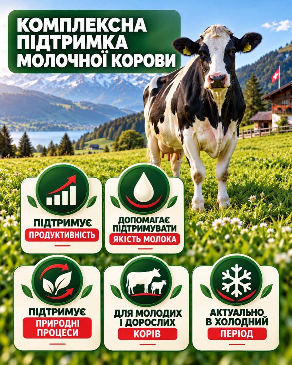 Комплексна підтримка молочної корови